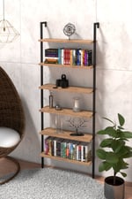 Duvara Monte 6 Katlı Raf , Duvar Rafı - Kitaplık 2603