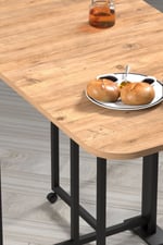 EFES ÇAM KATLANIR MASA. MUTFAK MASASI, YEMEK MASASI,