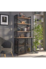 Endüstriyel Dolaplı Kitaplık / Kitap Rafı 1026