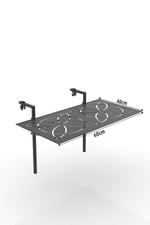 Metal Katlanır Balkon Masası -askılı Katlanır Masa 5002