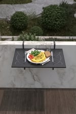 Metal Katlanır Balkon Masası -askılı Katlanır Masa 5002