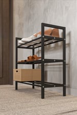 RETODESİGN 3 KATLI EKOL METAL AYAKKABILIK 1893