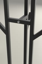 RETODESİGN 9 ASKILI METAL ELBİSE ASKISI, PORTMANTO ASKISI, ANTRE AYAKLI ASKI 5111