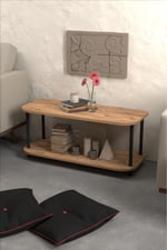 RETODESİGN 90/40 2 RAFLI ÇAM KONSOL , SEHPA , ÇOK AMAÇLI RAF. 1200A