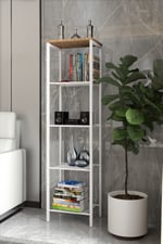 RETODESİGN BEYAZ 40 CM ÇOK AMAÇLI RAF, MUTFAK RAFI , BANYO DÜZENLEYİCİ RAF 1893B
