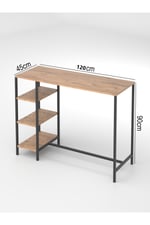 RETODESİGN ÇAM 120/45 RAFLI BAR MASASI 2058A