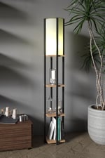Retodesign Star Atlantik Çam Raflı Lambader 4002
