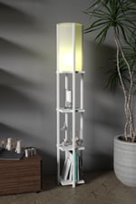 Retodesign Star Beyaz Rafli Lambader 4002