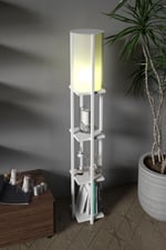Retodesign Star Beyaz Rafli Lambader 4002
