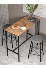 RETODESİGN YUVARLAK TABURELİ BAR TAKIMI 3651A