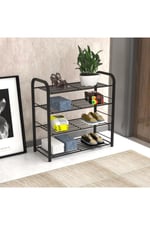 Retohome Metal 4 Katlı Ayakkabılık Ve Çok Amaçlı Raf 2321