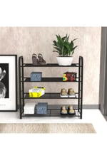 Retohome Metal 4 Katlı Ayakkabılık Ve Çok Amaçlı Raf 2321