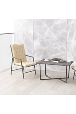 Retohome Style Metal Minderli Koltuk