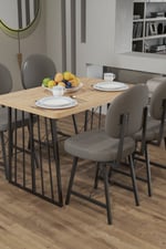 Star Yemek Masası 4 Stil Sandalyeli Takım 1265