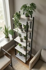 ZEN 5 KATLI BEYAZ KİTAPLIK 6005B