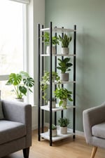 ZEN 5 KATLI BEYAZ KİTAPLIK 6005B