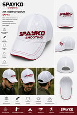 SPAYKO SPORT OUTDOOR BEYAZ KIRMIZI DETAYLI ŞAPKA - NT01021A1