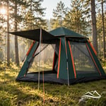 SVWILD 8 KİŞİLİK OTOMATİK AÇILIR OXFORD KUMAŞ AİLE KAMP ÇADIRI 270 x 270 x 180 CM - NT04196