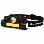 WATTON WT-056 USB ŞARJLI COB LED KAFA LAMBASI DAHİLİ BATARYALI - NT04456