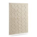 %100 Pamuk 70x120 cm Büyük Boy Banyo Paspası Yüksek Emici Paspas - Krem
