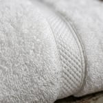 Angel Home %100 Pamuk Sık Dokuma 50x90 Beyaz Yüz Havlusu