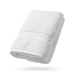 Angel Home %100 Pamuk Sık Dokuma 50x90 Beyaz Yüz Havlusu