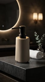 Angel Home Akrilik Modern Sıvı Sabunluk - Bej
