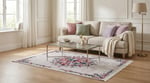 Angel Home Dijital Baskılı Deri Taban Kaymaz Halı - Makinede Yıkanabilir Hafif Modern Kilim Mira Serisi - 5