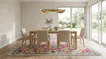 Angel Home Dijital Baskılı Deri Taban Kaymaz Halı - Makinede Yıkanabilir Hafif Modern Kilim Mira Serisi -7