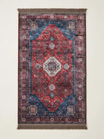 Angel Home Dijital Baskılı Deri Taban Kaymaz Halı - Makinede Yıkanabilir Hafif Modern Kilim Mira Serisi -2