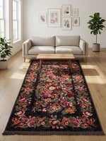 Angel Home Dijital Baskılı Deri Taban Kaymaz Halı - Makinede Yıkanabilir Hafif Modern Kilim Mira Serisi - 3