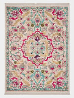 Angel Home Dijital Baskılı Deri Taban Kaymaz Halı - Makinede Yıkanabilir Hafif Modern Kilim Mira Serisi -7
