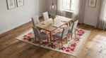 Angel Home Dijital Baskılı Deri Taban Kaymaz Halı - Makinede Yıkanabilir Hafif Modern Kilim Mira Serisi -10