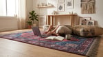 Angel Home Dijital Baskılı Deri Taban Kaymaz Halı - Makinede Yıkanabilir Hafif Modern Kilim Mira Serisi -2