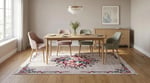 Angel Home Dijital Baskılı Deri Taban Kaymaz Halı - Makinede Yıkanabilir Hafif Modern Kilim Mira Serisi - 5
