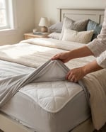Angel Home Kapitone Nakışlı Tek Kişilik Sıvı Geçirmez Alez - 100x200 + 30 cm Fitted Yatak Koruyucu