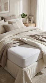 Angel Home King Size Sıvı Geçirmez Çift Kişilik Alez - 200x200 + 30 cm Fitted Yatak Koruyucu