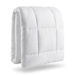 Angel Home Lüks Tek Kişilik Silikon Yorgan - 155x215 cm Kare Kapitone Pofuduk