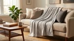 Angel Home Lüks Varak Baskılı Well-Soft Battaniye - 150x200 cm Desenli Açık Mavi