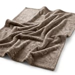 Angel Home Lüks Varak Baskılı Well-Soft Battaniye - 150x200 cm Desenli Vizon