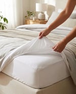 Angel Home Sıvı Geçirmez Çift Kişilik Alez - 160x200 + 30 cm Fitted Yatak Koruyucu