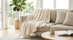 Angel Home Tek Kişilik Well-Soft Battaniye - 150x200 cm Tüy Vermez Düz Krem