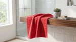 Nar Çiçeği %100 Pamuklu 50x90 cm Yumuşak Dokulu Yüz Havlusu