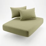 Premium %100 Pamuk Lastikli Çarşaf Takımı 180x200 + 30 cm Yatak Yüksekliği (3 Parça)