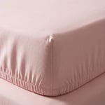 Premium %100 Pamuk Lastikli Çarşaf Takımı 180x200 + 30 cm Yatak Yüksekliği (3 Parça) - Pudra