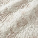 Unique Tek Kişilik Yatak Örtüsü & Pike Takımı (180x240 cm) - Pudra