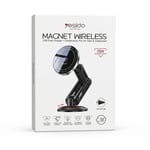 Yesido C317 15W Magsafe Destekli Kablosuz Hızlı Şarj Cihazı ve Araç İçi Telefon Tutucu (Izgara & Torpido Uyumlu)