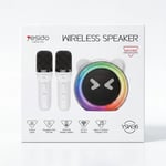 Yesido YSW36 Kablosuz Karaoke Hoparlör Seti 2 Mikrofonlu RGB Işıklı Bluetooth Speaker