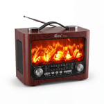Zeep FP-821 Bluetooth Nostaljik Radyo Görünümlü Kablosuz Hoparlör