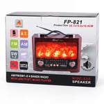 Zeep FP-821 Bluetooth Nostaljik Radyo Görünümlü Kablosuz Hoparlör